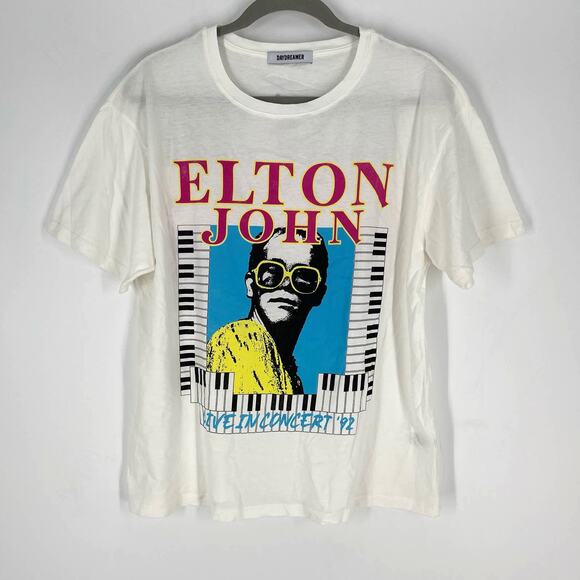 Daydreamer Elton John Live In Concert '92 Boyfriend Tee Medium - Picture 8 of 9
